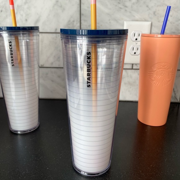 starbucks cup with pencil straw